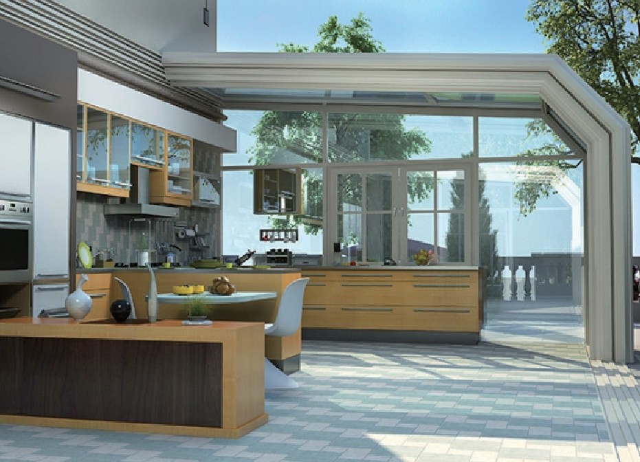 L-type mobile sunroom