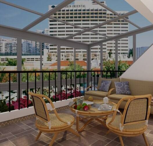 L-type mobile sunroom