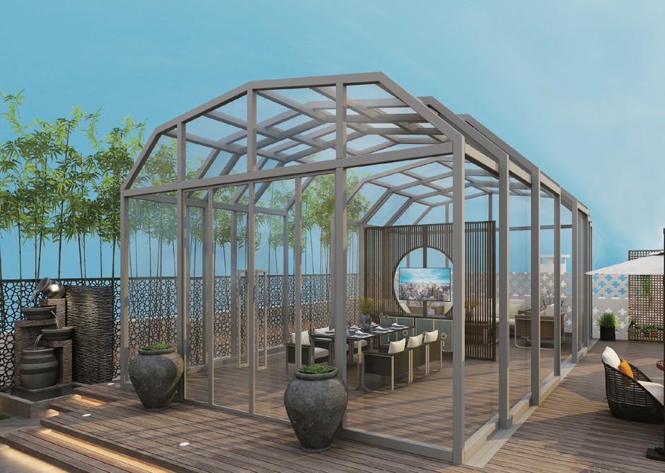 M-type mobile sunroom